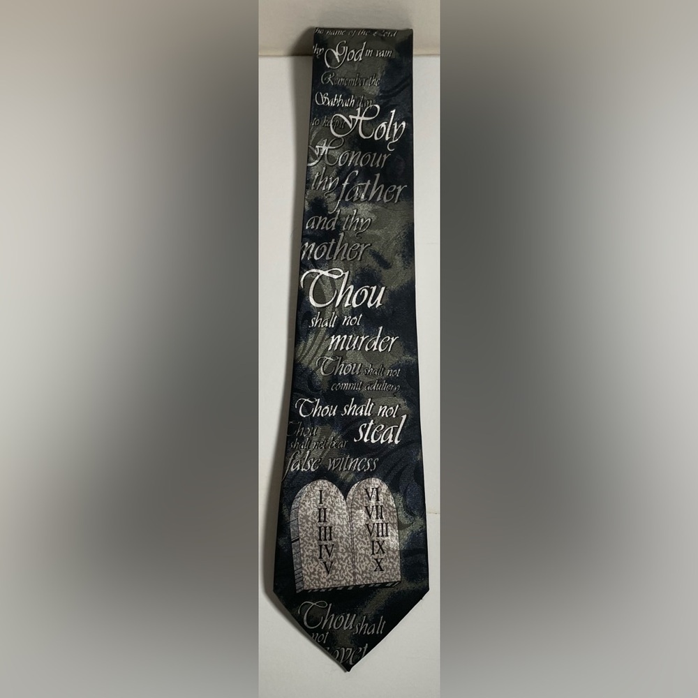 Steven Harris Ten Commandments Necktie